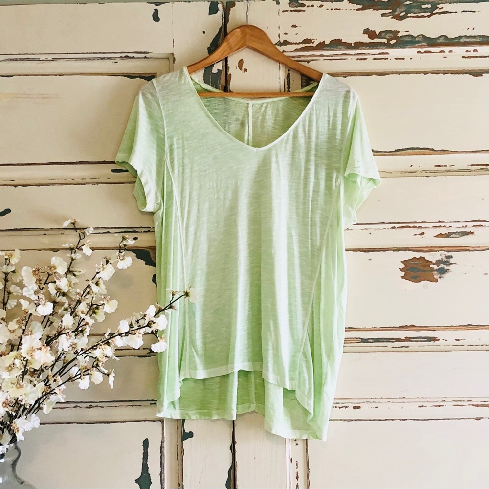 J.Jill Slub Tee in soft green